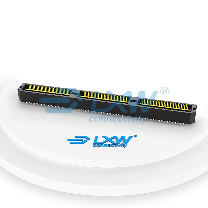 0.8mm高速板对板连接器(公座)LXW3XX-XXXP-B3R-01(QTE系列替代)