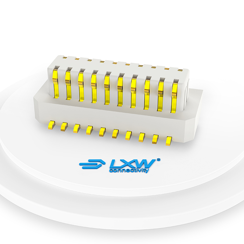 0.8mm侧插板对板连接器(公座) LB100-GXXP-COR