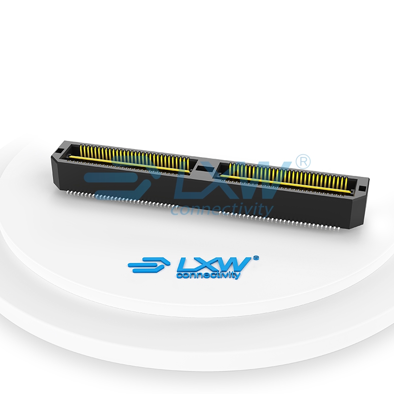0.5mm 高速板对板连接器公座 LXW242-XXXP-B3R-01(QTH替代）